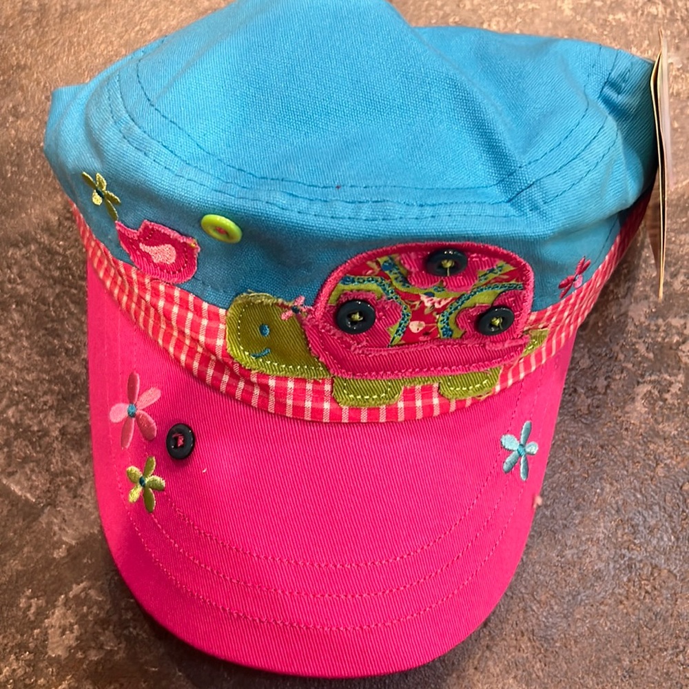 Girls 3+ Stephen Joseph adjustable hat NWT!